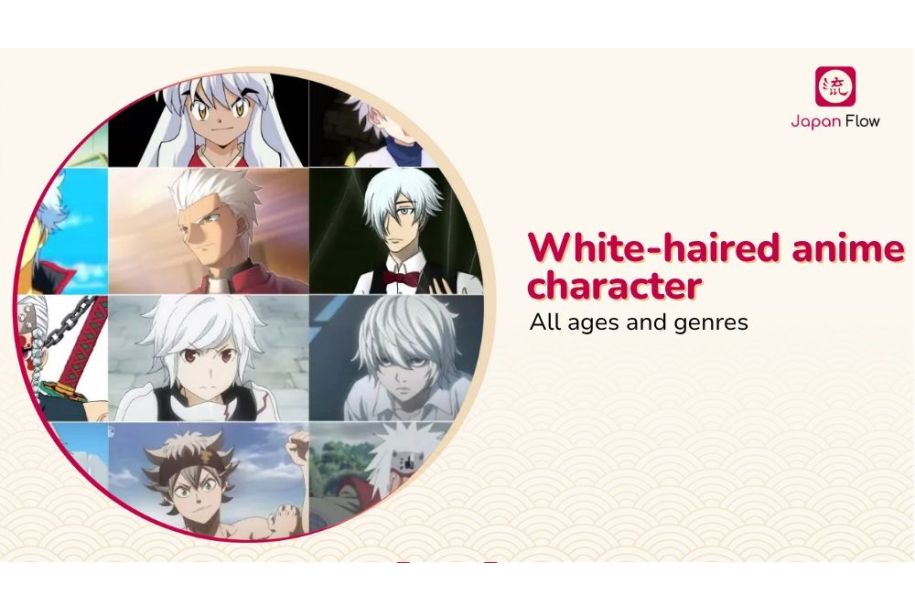 white haired anime characters