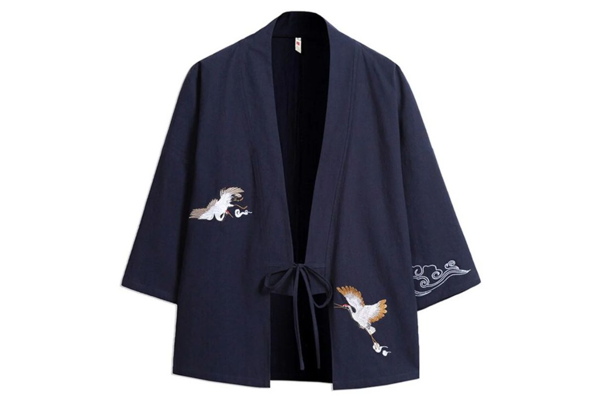 A haori is a loose-fitting traditional Japanese jacket
